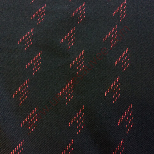 Red central fabric peugeot - fabric, 106