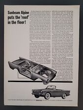 PRINT AD 1962 Sunbeam Alpine