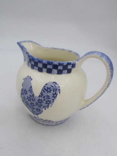 Moorland pottery blue white - moorland,