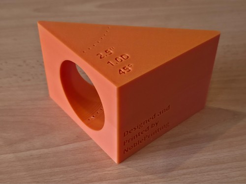 5mm 45 pipe cutting - 2.5", 45°