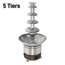 5-Tier Chocolate Fountain Machine Heating Bride Birthday Party Wedding Fondue