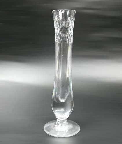Vintage cut glass - glass, bud