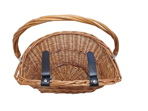 Bike bicycle wicker basket - wicker,