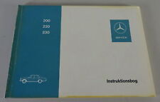 Instruction Book Mercedes-Benz