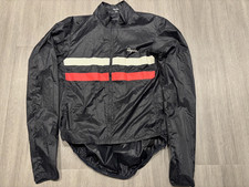 Rapha Mens Brevet Lightweight Wind Jacket, Size Large, Dark Navy/Hi-Viz Pink.