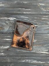 Leather Wallet Shell Cordovan Cardholder EDC Wallet Card Case Custom Slim Wallet