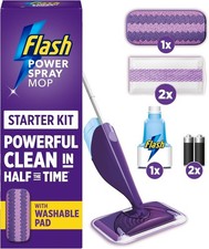 Flash Power Spray Mop Floor Cleaner Starter Kit (1 Washable + 2 Disposable