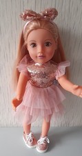DESIGNER FRIEND DOLL+LOVELY SPARKLY OUTFIT HONEY BLONDE HAIR  SEE PHOTO GCCOND