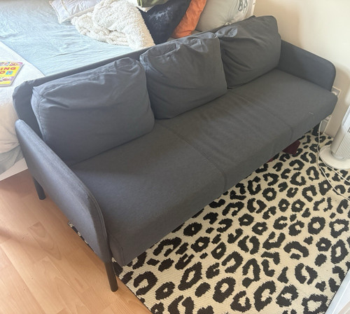 Ikea seater grey fabric - ikea, 3