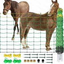 Electric Netting Fence Mesh Kit Goats Fencing 42.5" H x 164' L with Posts Spikes