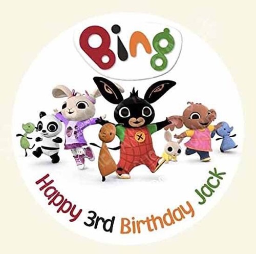 Bing personalized cake topper - bing,