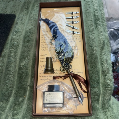 Feather quill gift set - feather,