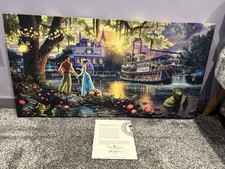 Thomas Kinkade Studios “The Princess & the Frog” Wrapped Canvas Print with COA