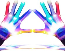 LED Finger Gloves,Light Up