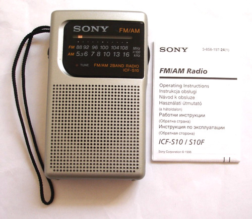 Sony icf s10 - sony, pocket