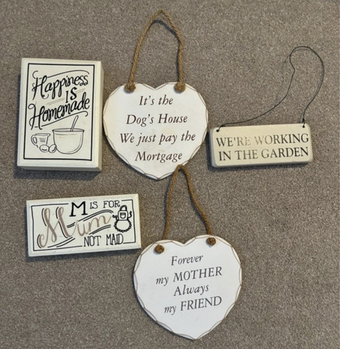 Rustic wooden rope hanging - wooden,