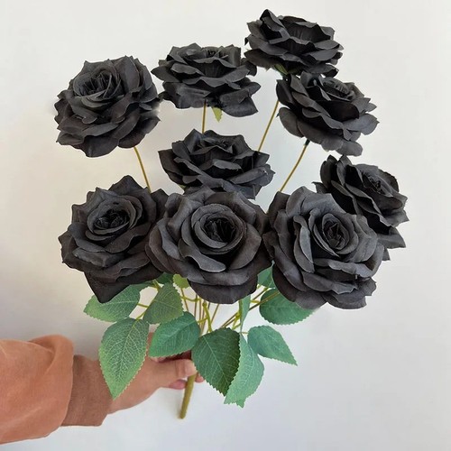 Heads silk rose artificial - heads,