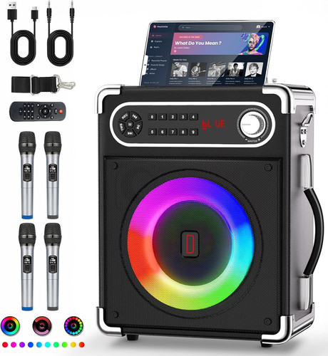 Portable karaoke machine with - portable,