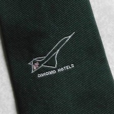 Tie Necktie Mens Vintage CONCORD HOTELS BRITISH AIRWAYS