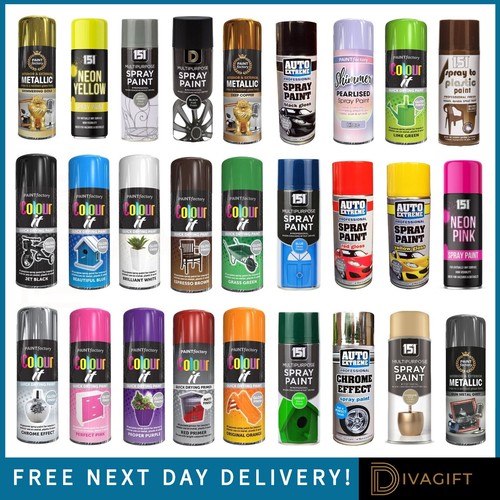 Spray paints matt - gloss, satin