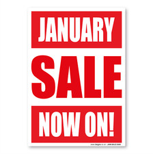 January Sale Sign, Window