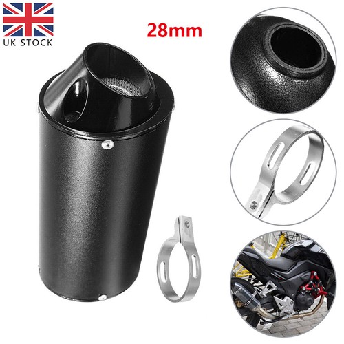 28mm black exhaust - black,