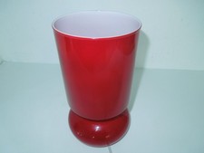 IKEA LYKTA Red Glass Table