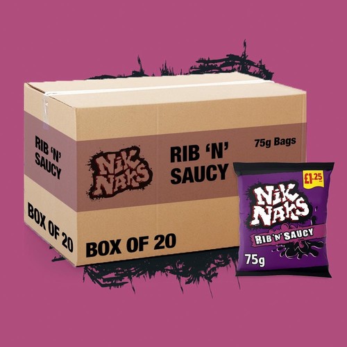 Nik naks crisps rib saucy - crisps,