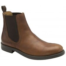 Frank Wright Tan Cid Leather Chelsea Boots UK 7 EU 41 Elasticated RRP £100
