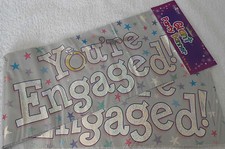 3 X GIANT ENGAGEMENT BANNERS / WALL BANNERS / YOUR ENGAGEMENT / PARTY DECORATION