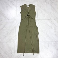 Christian Dior Dress Vintage John Galliano Long Dress Size 36 Khaki