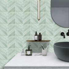 10pcs Self-Adhesive Marble Tiles Sticker Stick On Wall Floor Kitchen Bathroom*UK