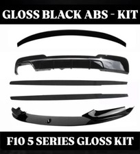 BMW F10 5 SERIES BODY KIT FRONT LIP SPLITTER DIFFUSER SPOILER SIDES GLOSS TWIN