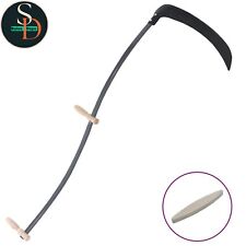 Scythe with Grinding Stone Wooden Durable Steel Blade Outdoor Activities vidaXL
