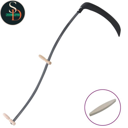 Scythe with grinding stone - with,