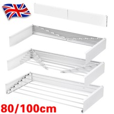 Clothes Dryer Wall Mounted Extendible Drying Rack Towel Laundry Folding Airer-