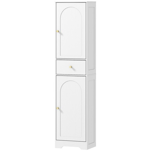 Homcom tall bathroom - tall, storage