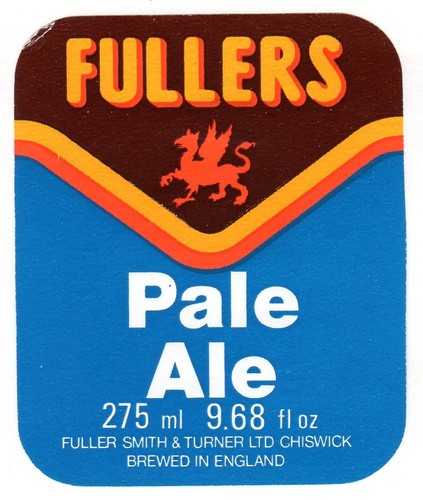 Beer label fullers brewery - beer,