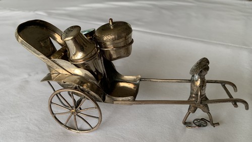 Antique silver plated - silver, rickshaw