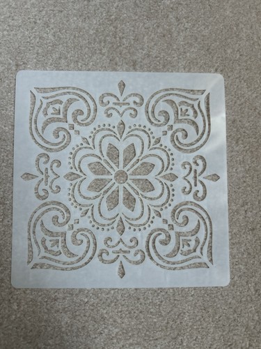 Flowered reusable stencil - reusable,