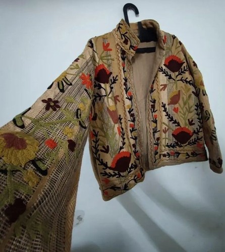 Floral embroidered jacket - floral,