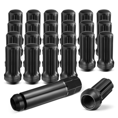 24pc black m14x1 spline - black, m14x1.5