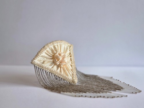 Victorian ivory brocade - victorian,