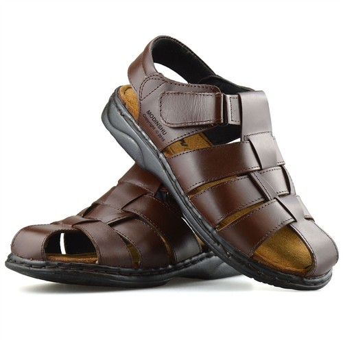 Mens leather walking touch - leather,