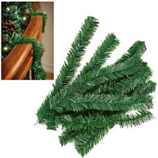 Green Artificial Tree Christmas Garland Wire / Ties - Pack of 10