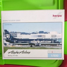 RARE Herpa Wings Exclusive Series 1:500 Alaska Airlines Boeing 737-400