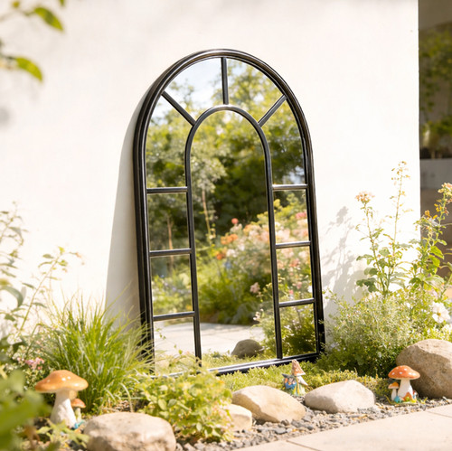 Gothic arch mirror antique - gothic,