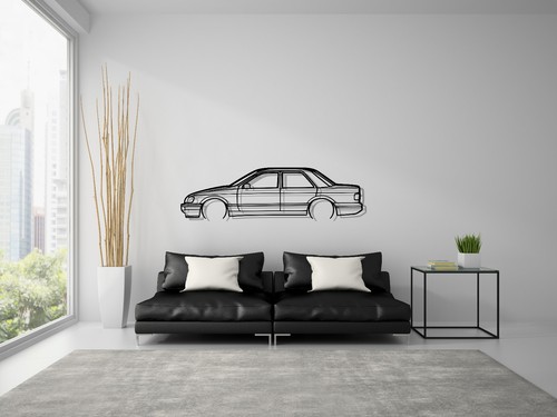 Ford sierra sedan silhouette - ford,