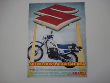 advertising Advertising 1984 MOTO SUZUKI DR 500 SA