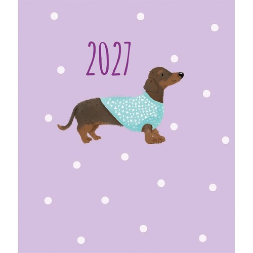 Dachshund square pocket diary - pocket,